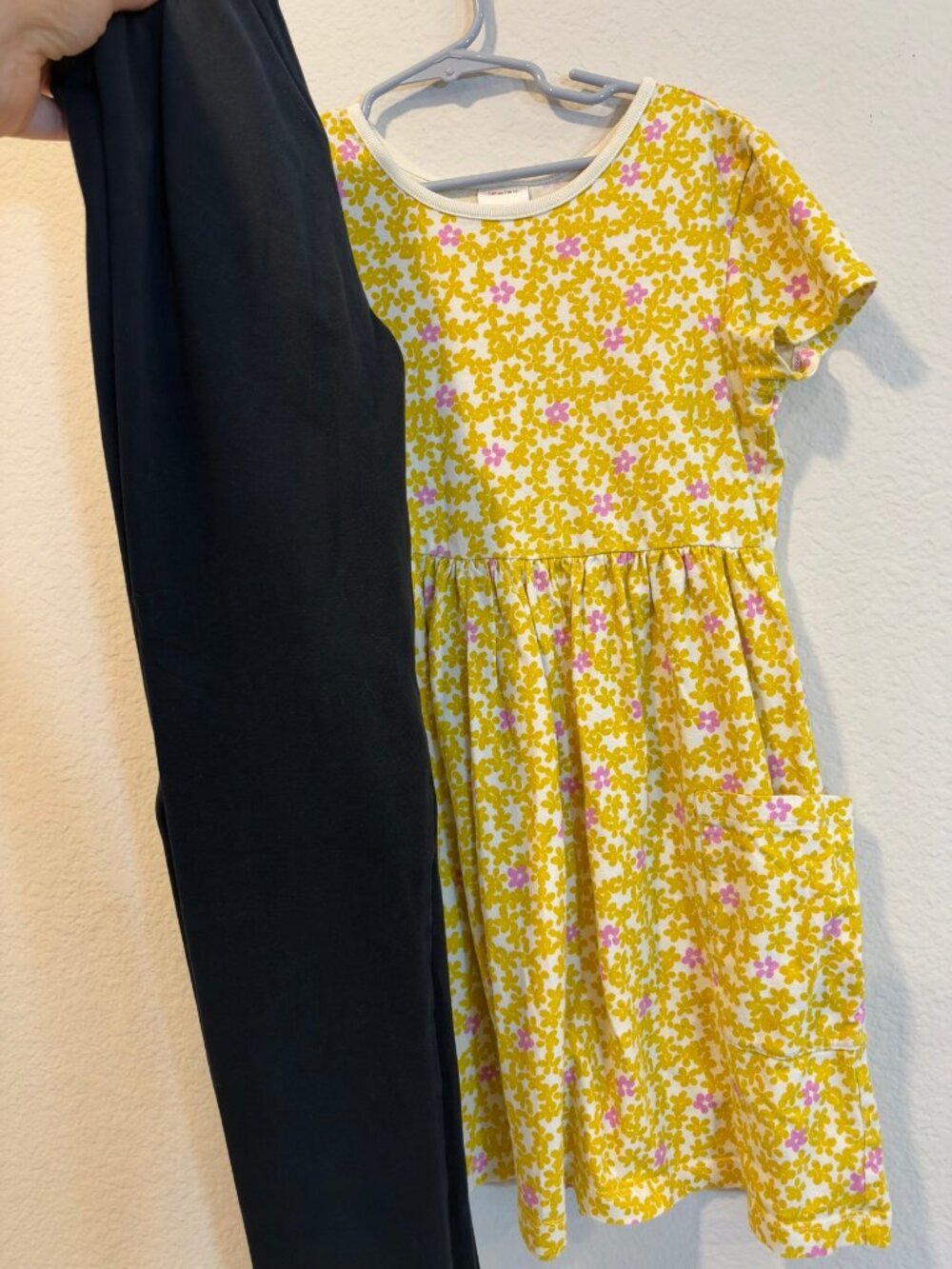 Hanna Andersson Floral Dress & Leggings Set 10